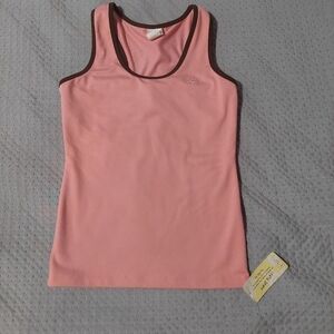So Sporty Women’s Pink Athletic Tank Top with Contrast Trim
